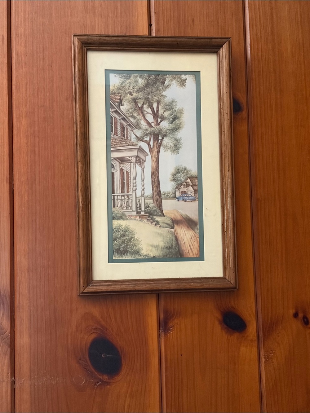 Wooden framed country front porch peaceful picture